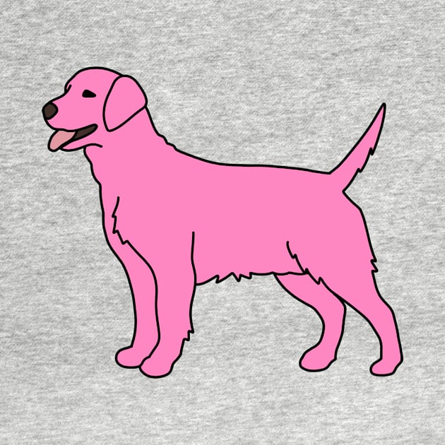 Pink Labrador by Kelly Louise Art